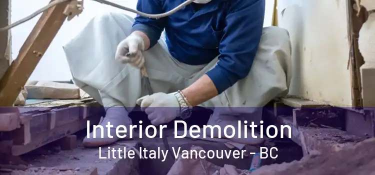  Interior Demolition Little Italy Vancouver - BC